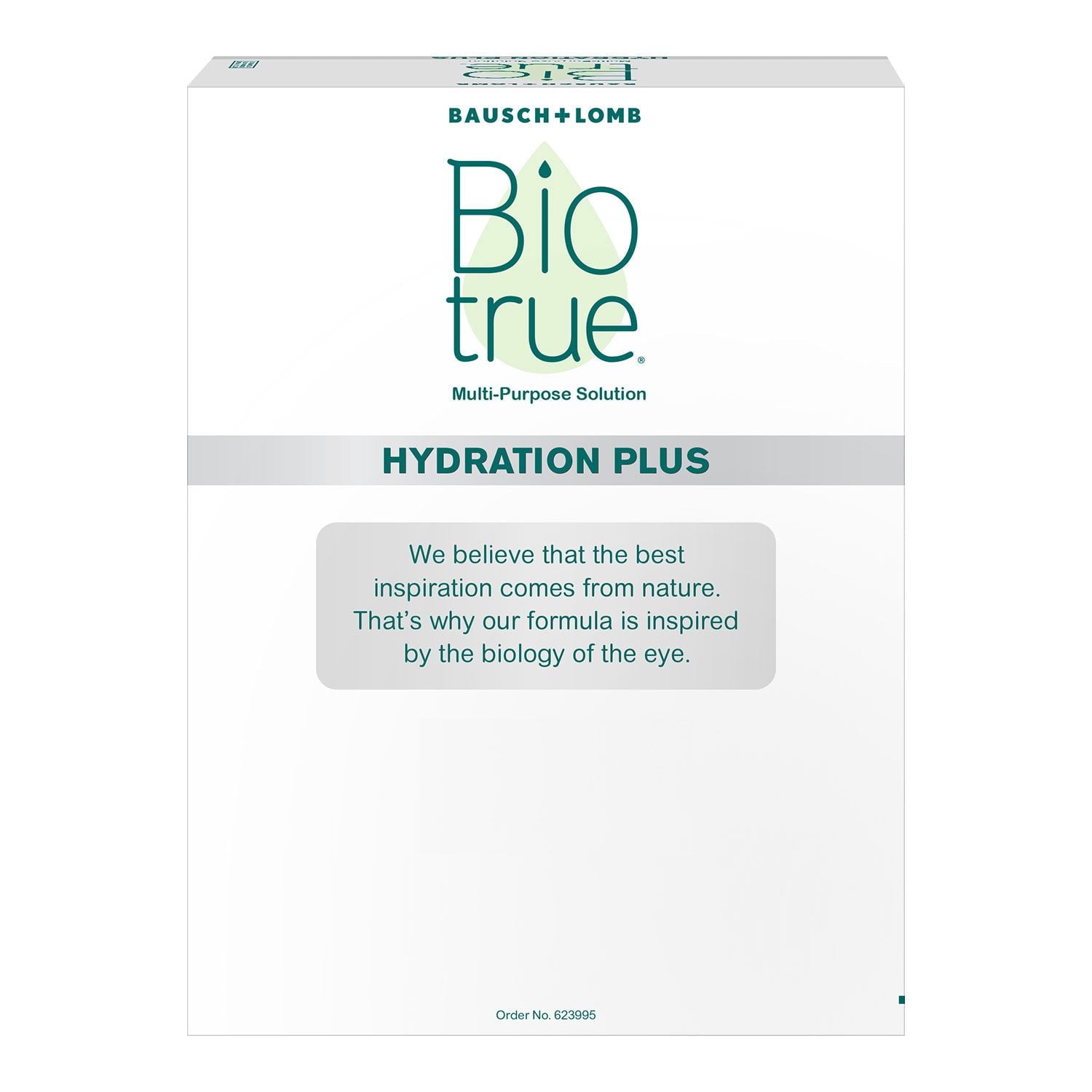 Biotrue Hydration Plus 多目的溶液、16 液量オンス、2 個パック。