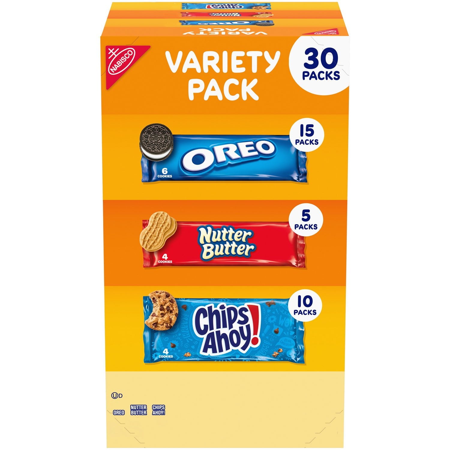 ナビスコ クッキーバラエティパック、30 個入り。