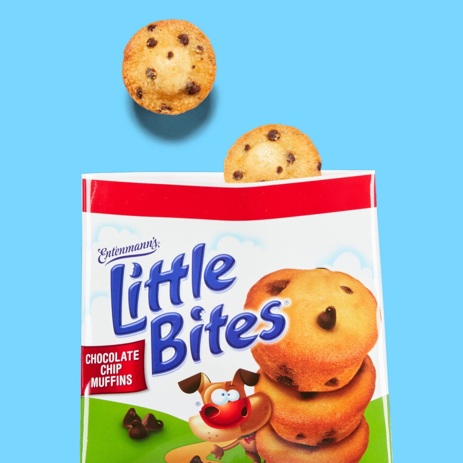 Entenmann's Little Bites チョコレート チップ マフィン、1.65 オンス、20 個入り。