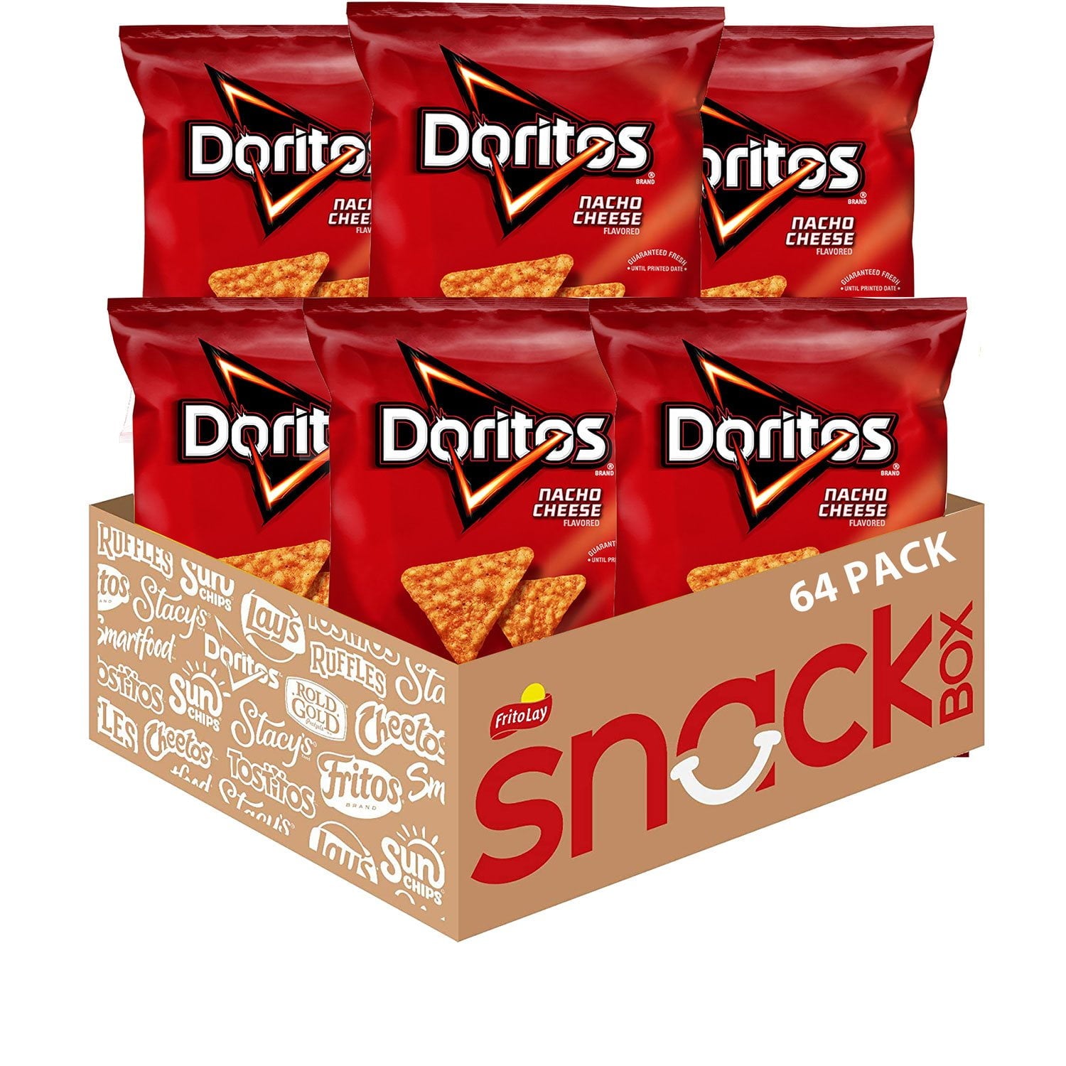 도리토스 나초 치즈 토르티야 칩스 1.75oz × 64팩