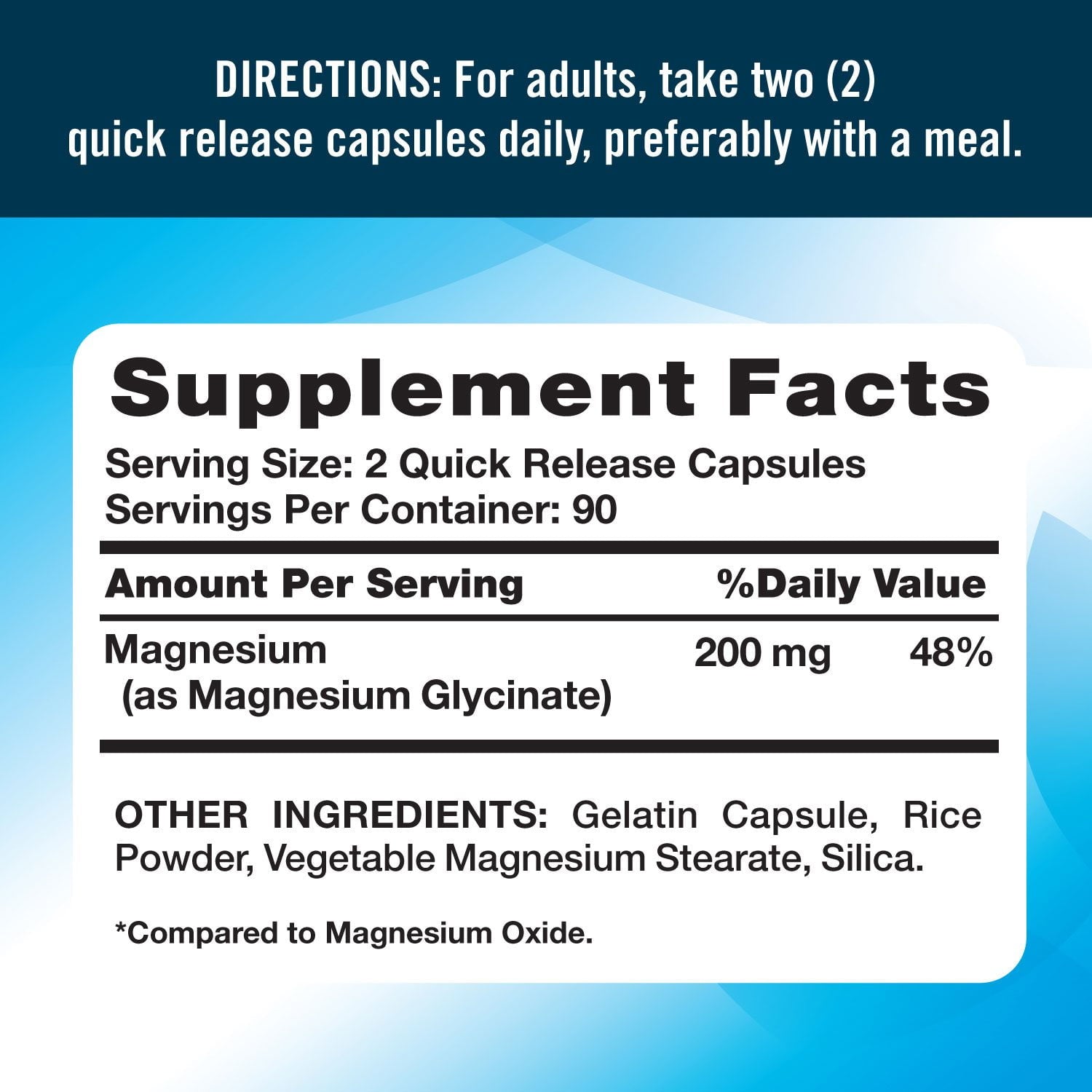 Nature's Truth マグネシウムグリシネートカプセル、200 mg、180 錠。