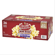 Orville Redenbacher のムービーバター電子レンジポップコーン、ミニバッグ、1.5 オンス、36 個入り。