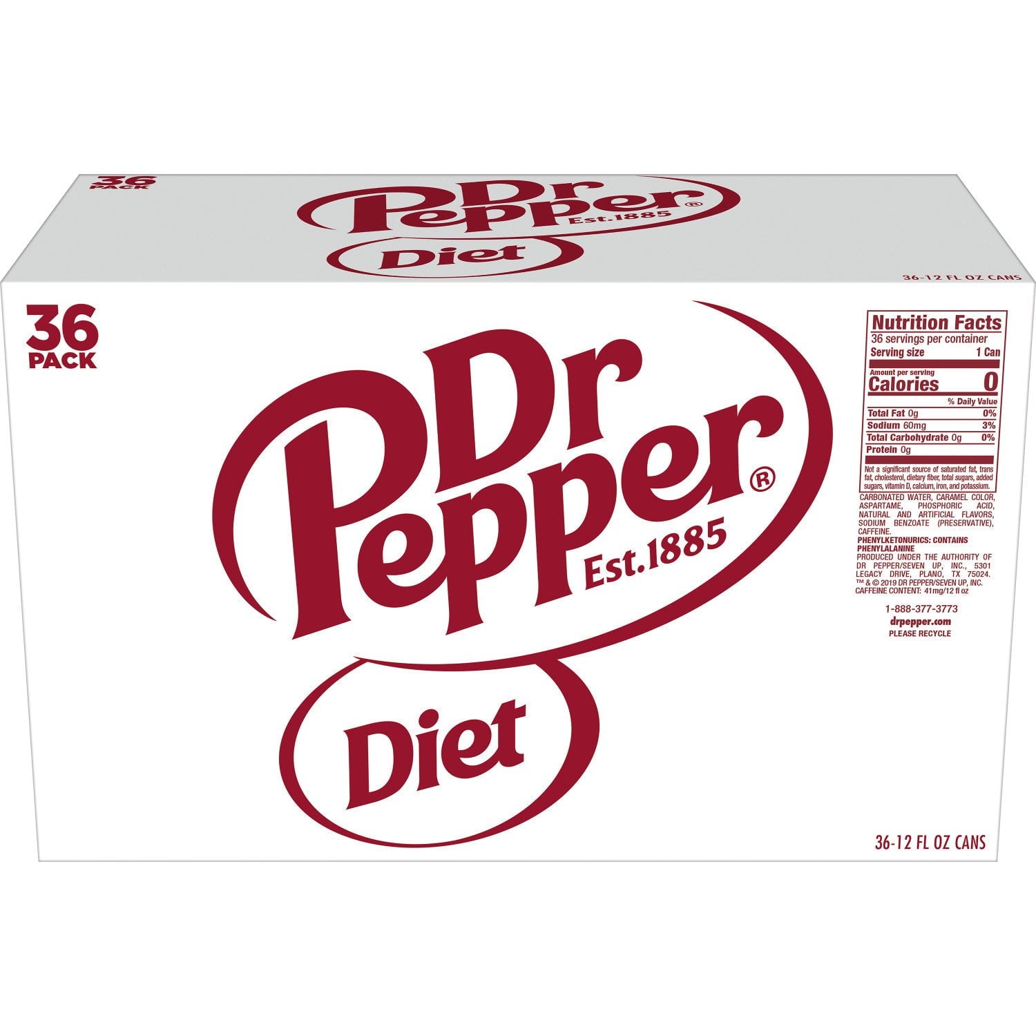 다이어트 닥터페퍼 소다, 12fl oz, 36팩
