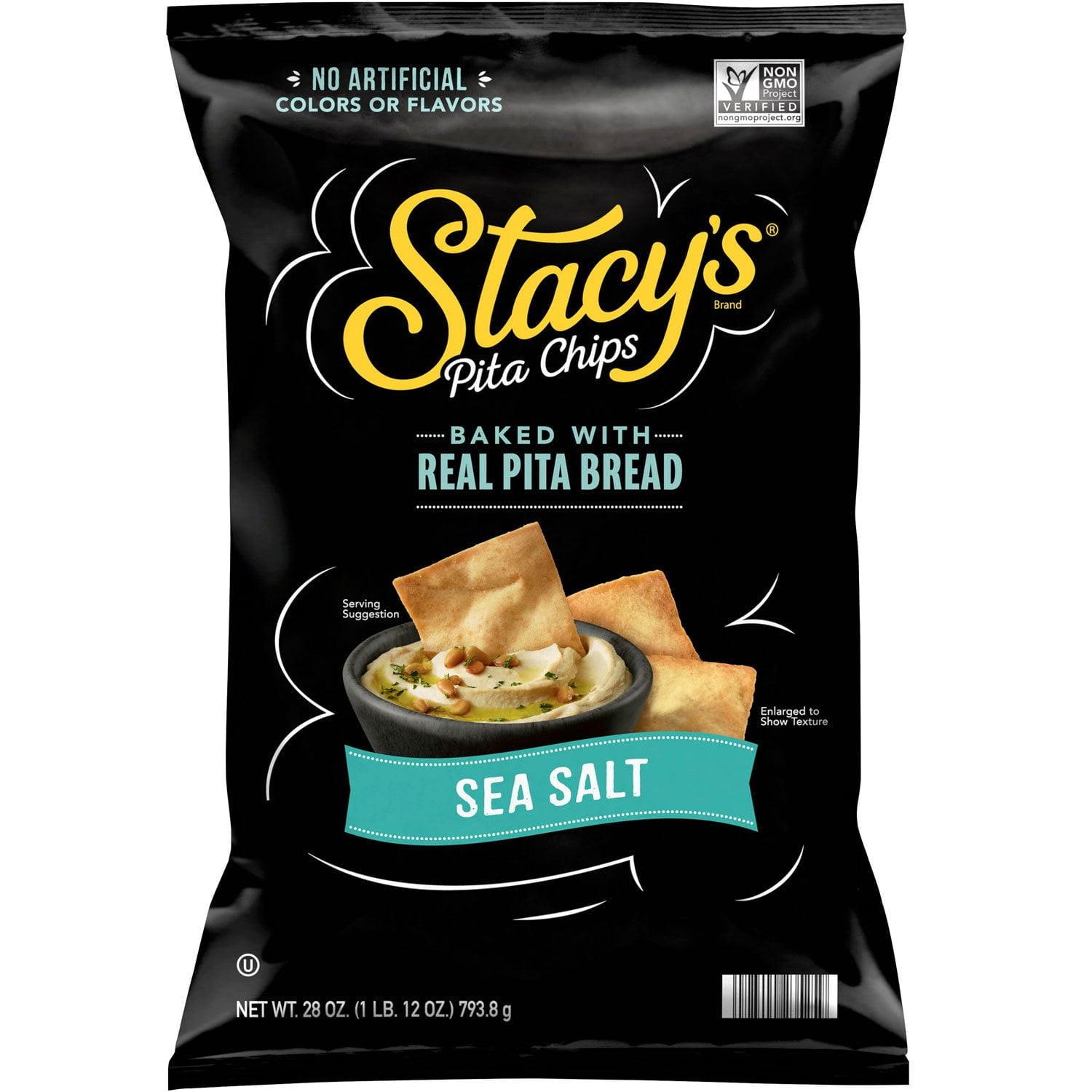 ステイシーのピタチップス シンプリーネイキッド、28オンス。