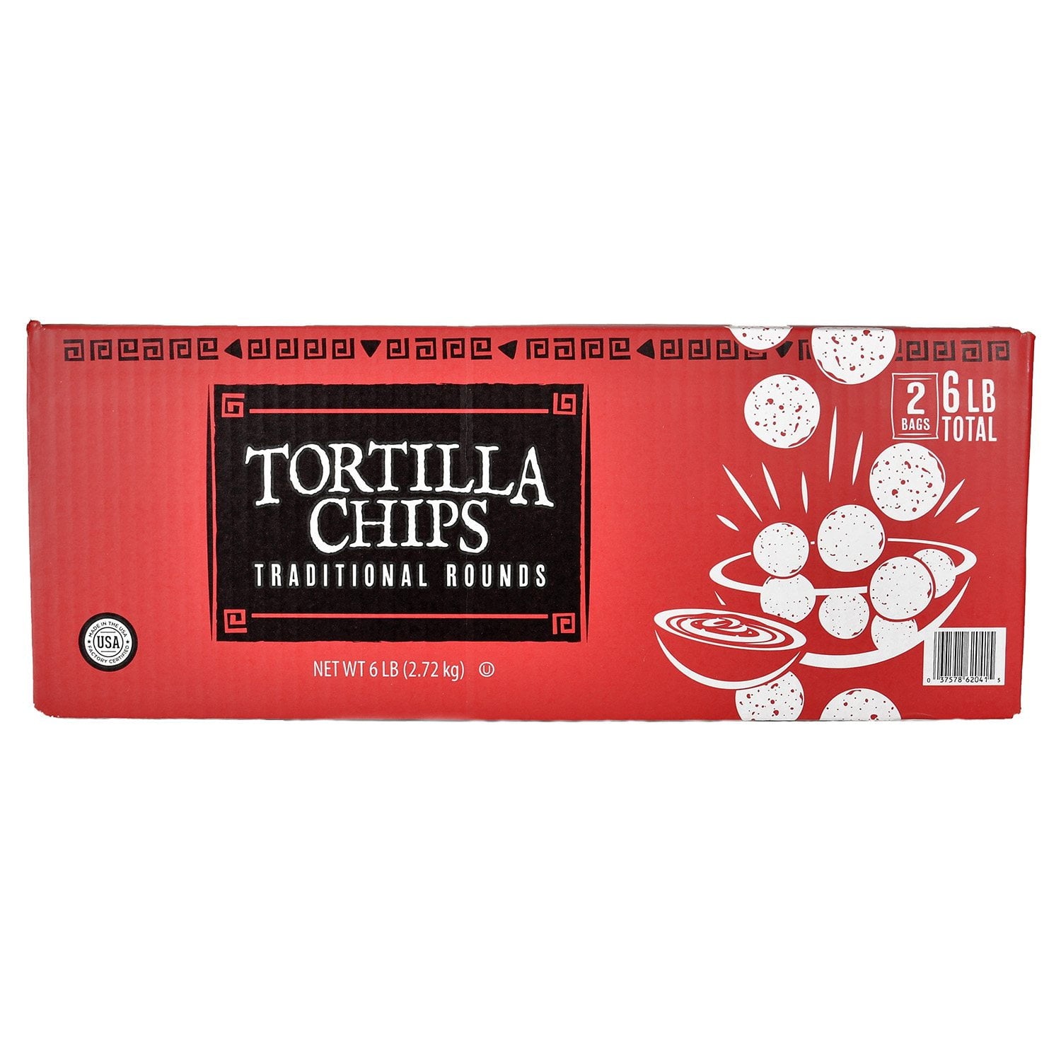 Shearer's Foods ラウンド トルティーヤ チップス、2 個入り、48 オンス。