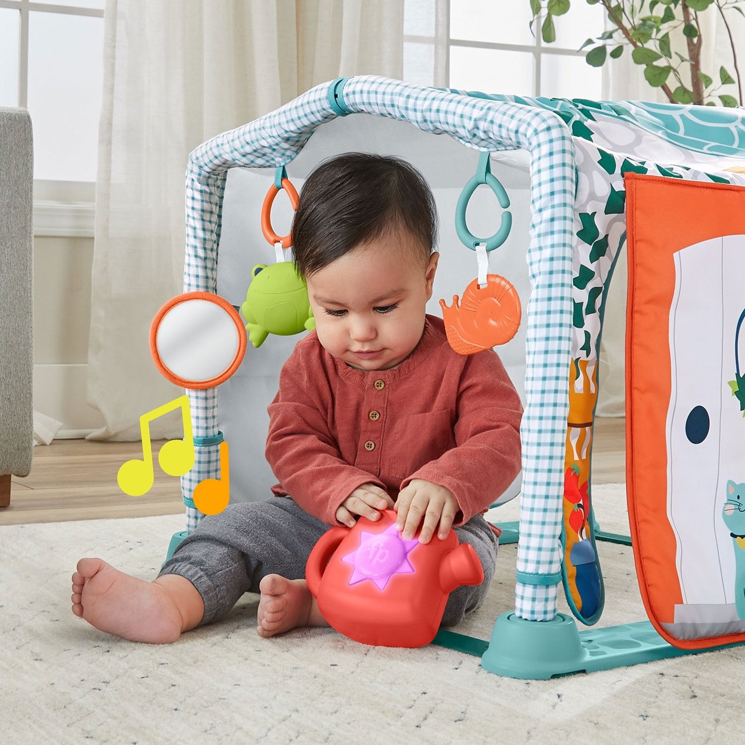 フィッシャープライス 3-in-1 クロール＆プレイ アクティビティジム 変形プレイマット