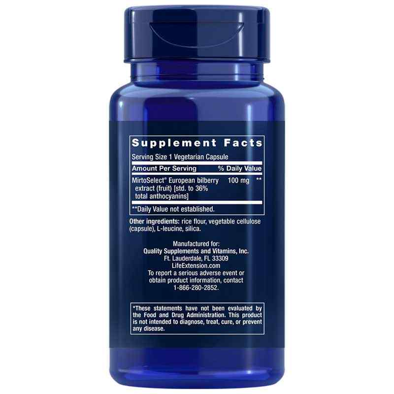 라이프 익스텐션 스텐다드 유러피안 빌베리 추출물 100mg 90베지캡슐 – 빌베리 유효 성분을 표준화해 눈 건강과 항산화 관리를 돕는 포뮬러