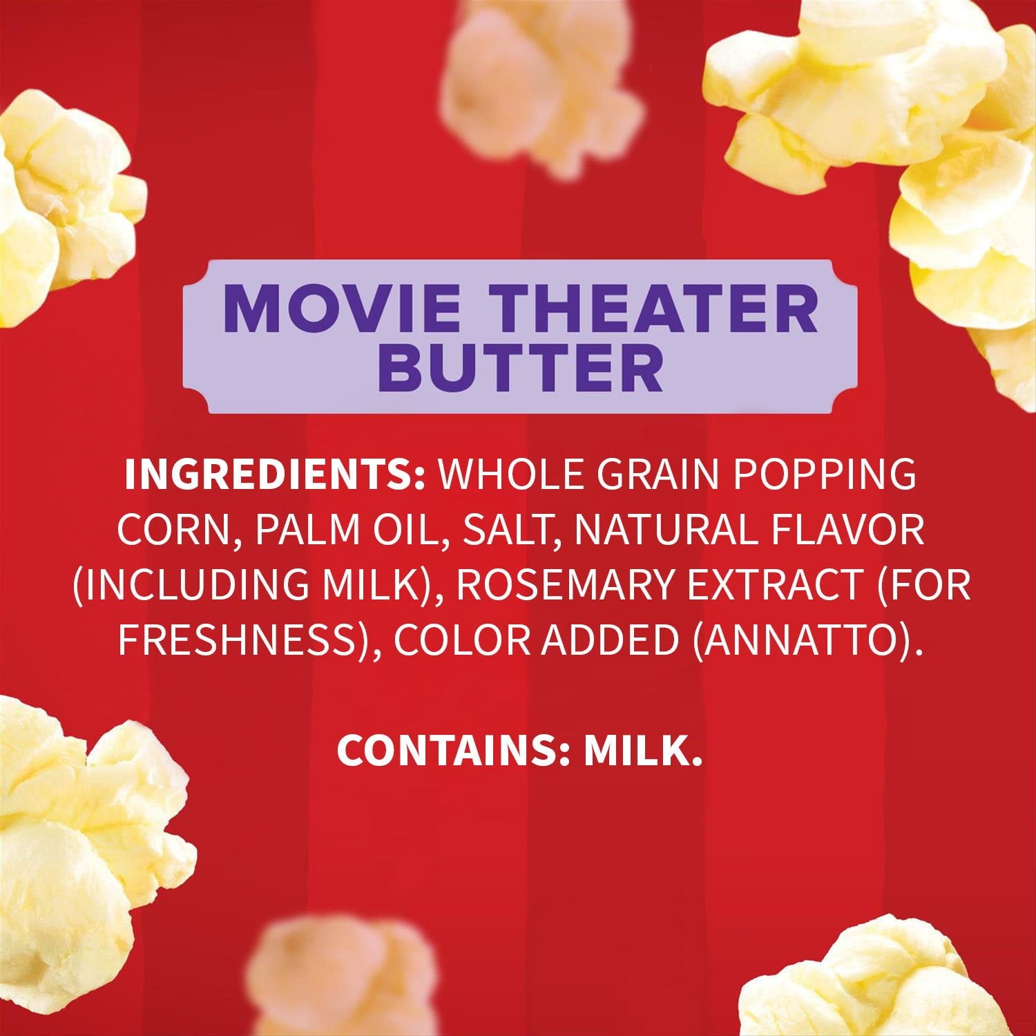 Orville Redenbacher のムービーバター電子レンジポップコーン、ミニバッグ、1.5 オンス、36 個入り。