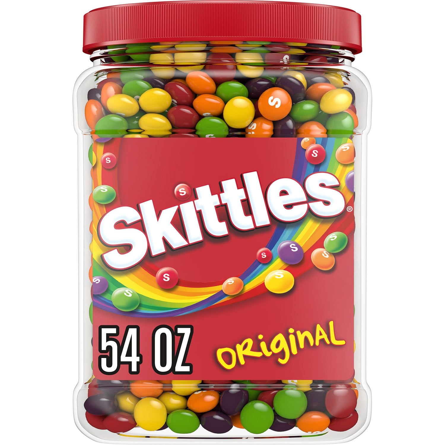 Skittles オリジナル チューイーキャンディー バルクジャー、54 オンス。
