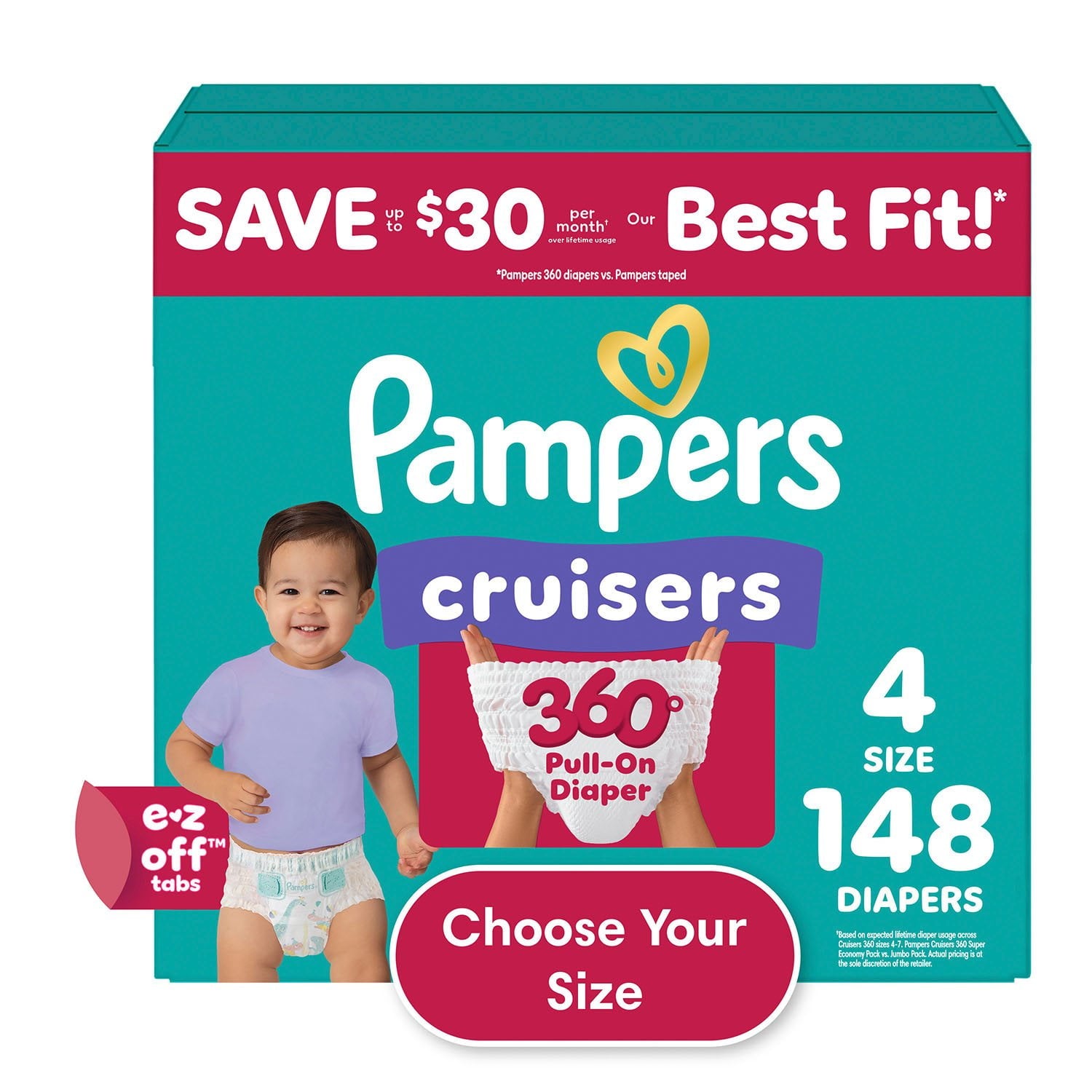 パンパース クルーザー 360枚入り おむつ サイズ4～7