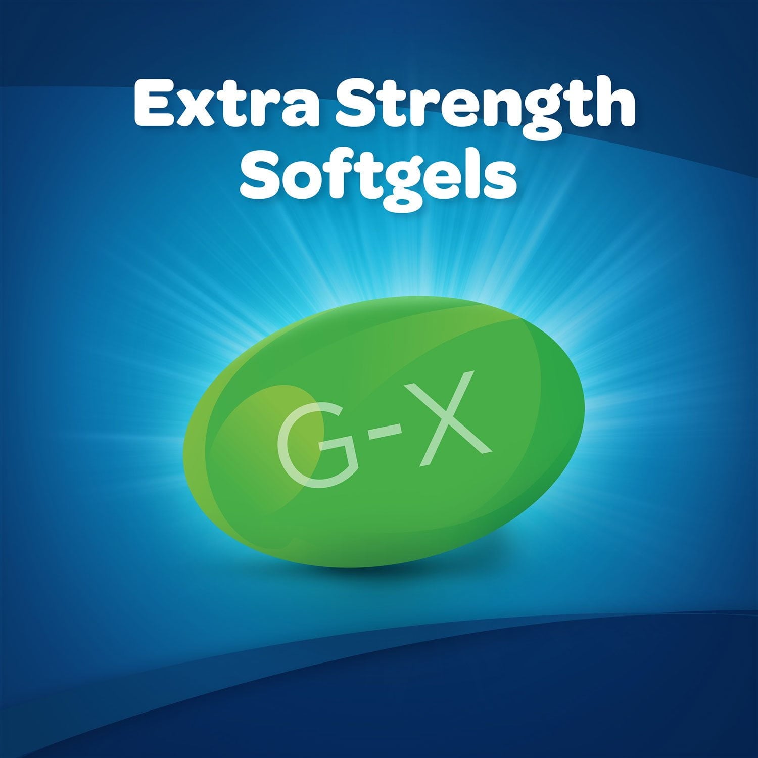 Gas-X エクストラストレングス ガスリリーフ ソフトジェル、シメチコン 125 mg、120 錠。