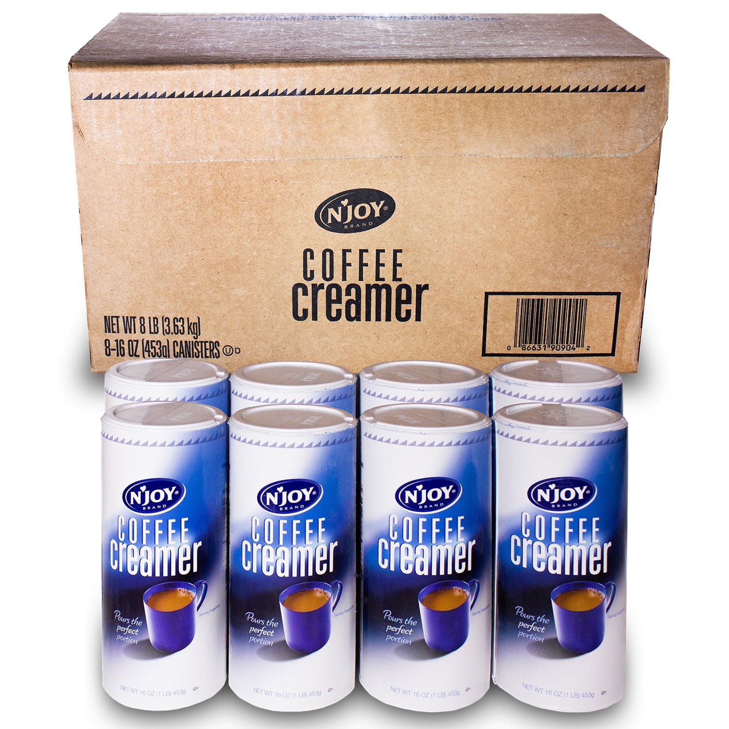 엔조이 파우더 커피 크리머 16 oz × 8팩 – 대용량 업소용 분말 크리머