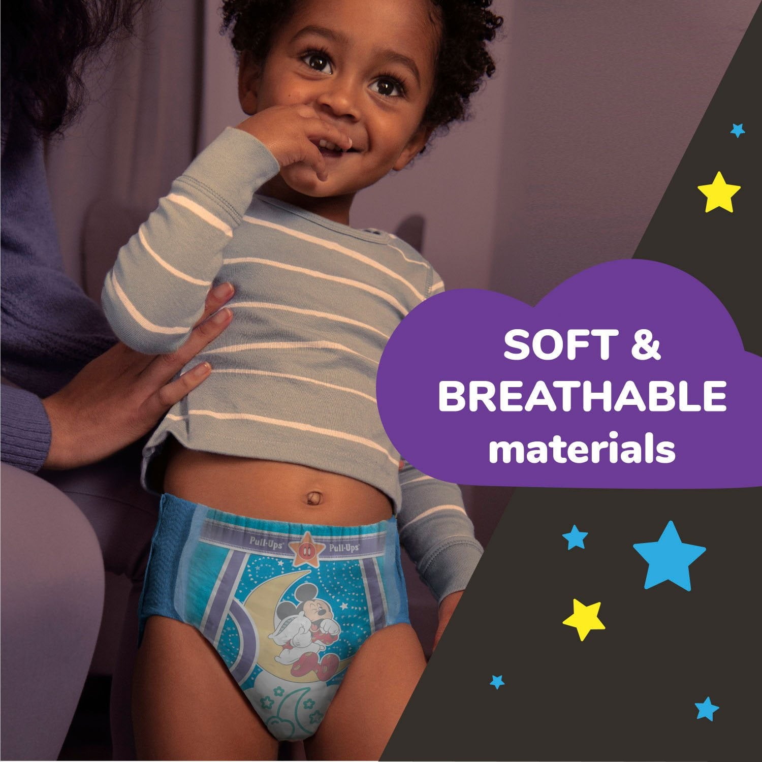 男の子用プルアップ夜間トイレトレーニングパンツ、サイズ2T～4T