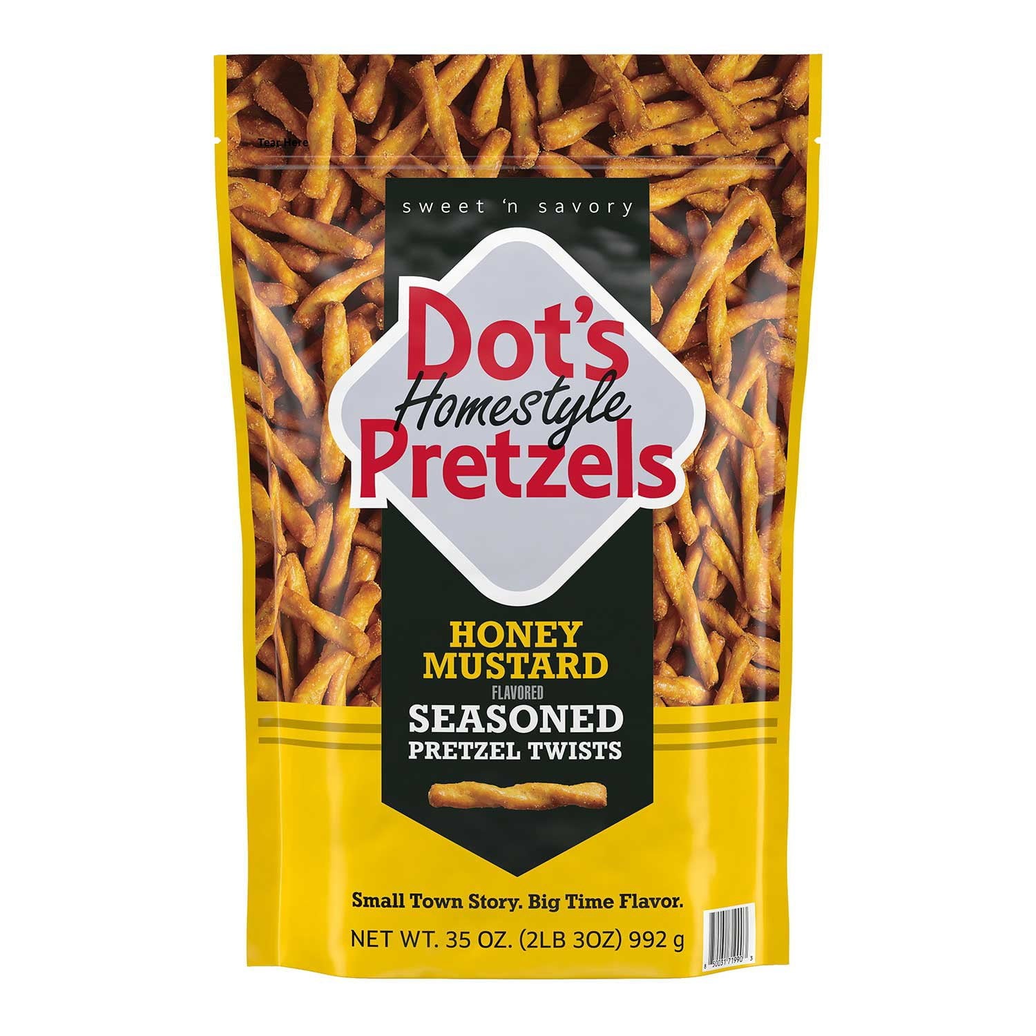 Dot's ホームスタイル プレッツェル ハニーマスタード味付けプレッツェルツイスト、35 オンス。