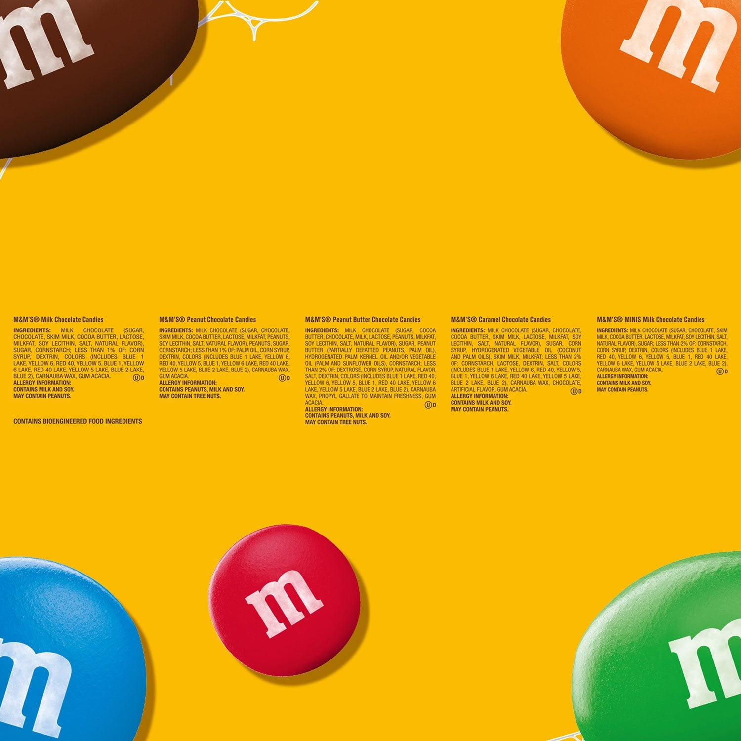 M&amp;M'S バラエティパック チョコレートキャンディ、フルサイズ、30 個入り。
