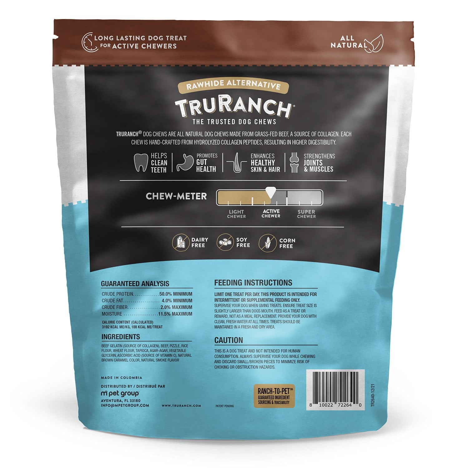 TruRanch コラーゲン 6 インチ ブリーロール、24 個入り。
