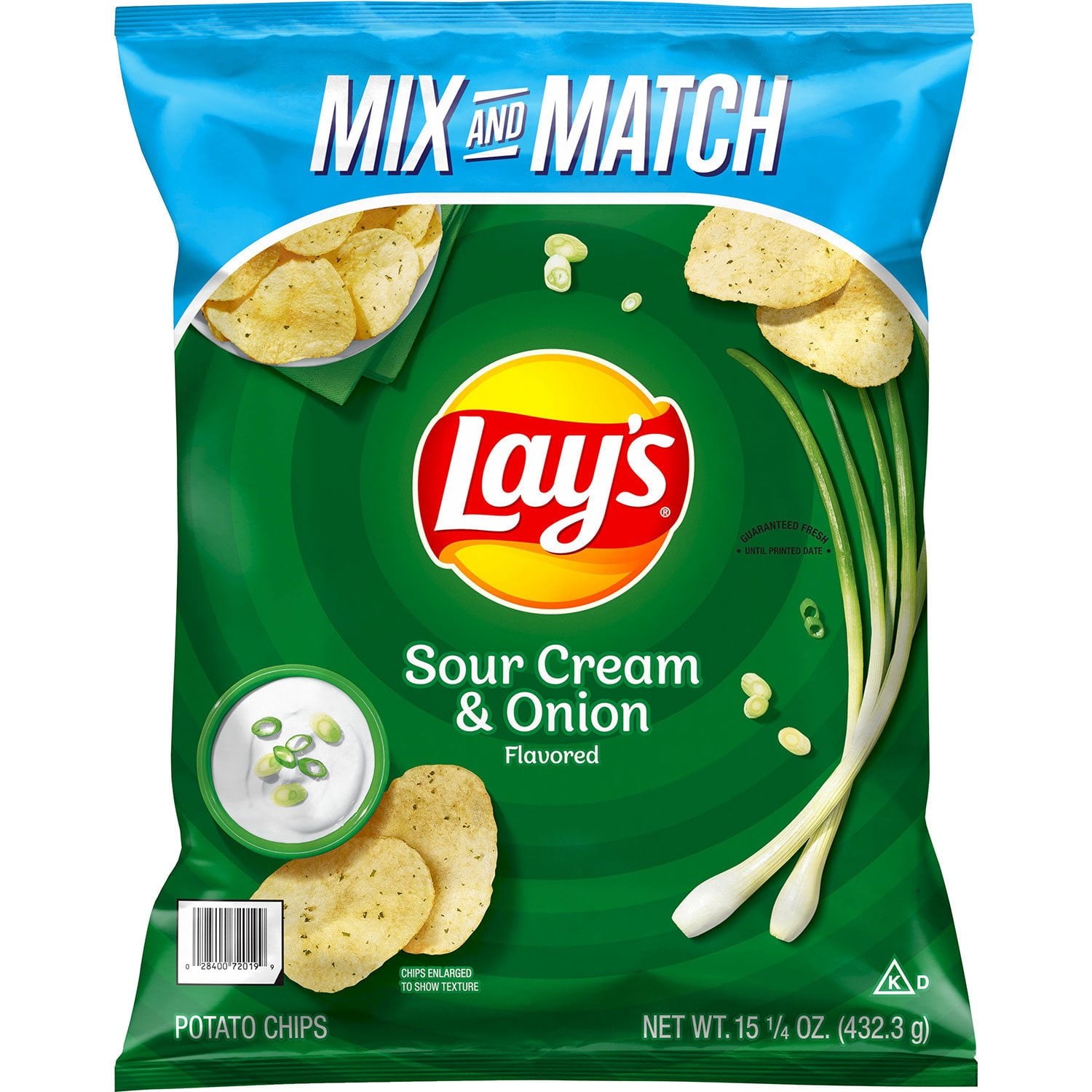 레이스 사워크림 & 어니언 포테이토칩 15.25oz