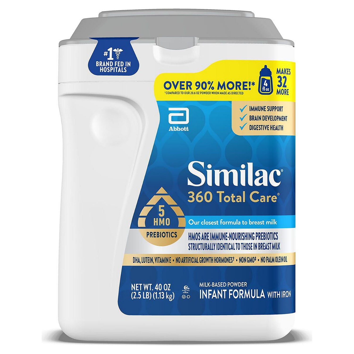 Similac 360 トータルケア乳児用フォーミュラ、40 オンス
