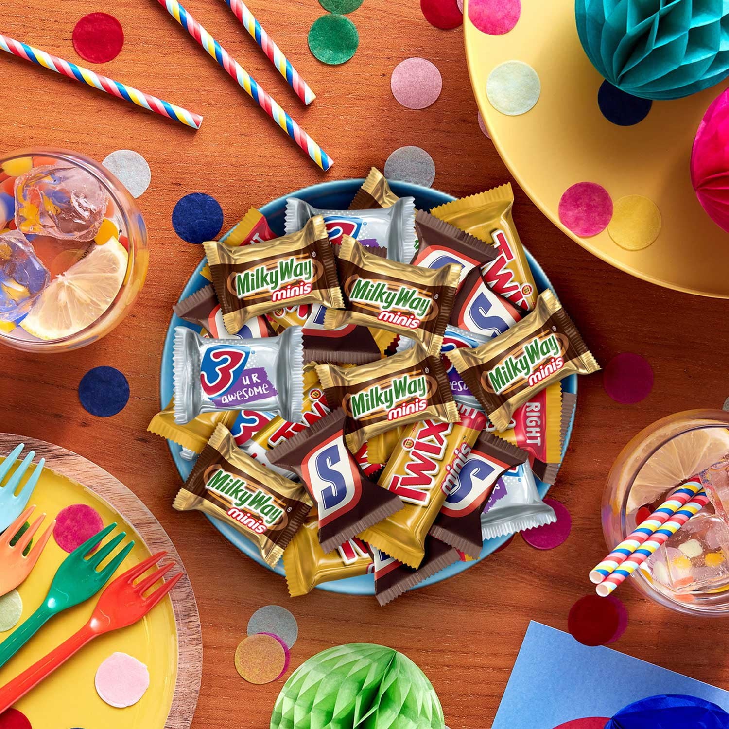 マース ミニ チョコレート キャンディー バー バラエティ パック、200 個入り。