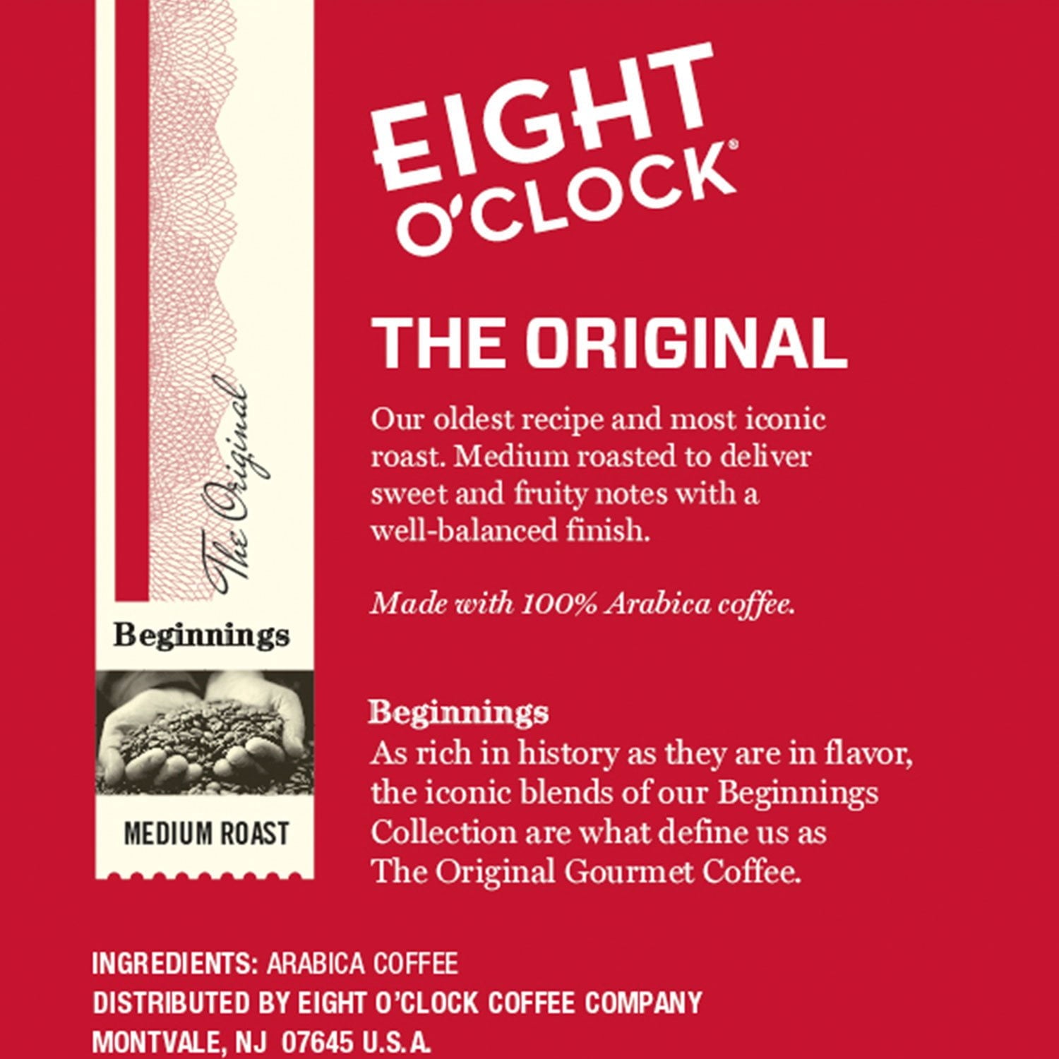 エイトオクロック オリジナルコーヒー K-Cup ポッド、100 個入り。