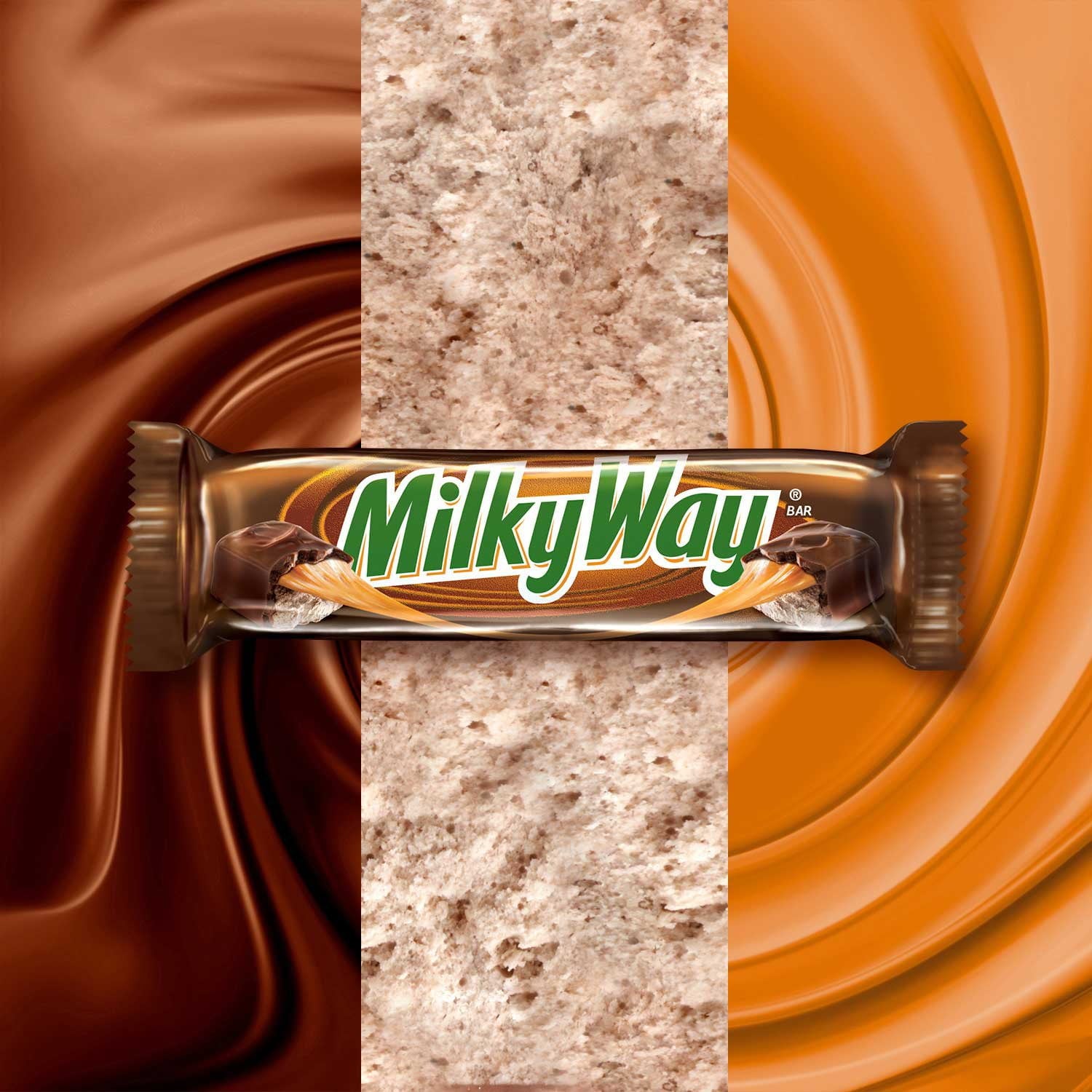 ミルキーウェイ チョコレート キャンディー バー、フルサイズ、1.84 オンス、36 個入り。