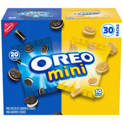 オレオ ミニミックス バラエティパック サンドイッチ クッキー、1.5 オンス、30 個入り。