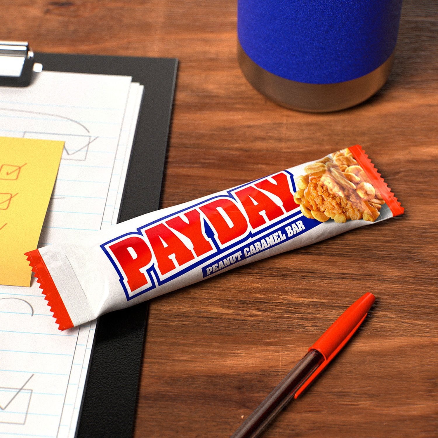 PAYDAY ピーナッツキャラメルキャンディ、1.85 オンス、24 個入り。