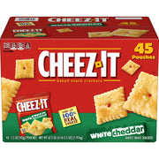Cheez-It ホワイトチェダー スナックパック、1.5 オンス、45 個入り。