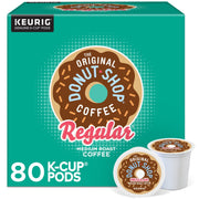 オリジナルドーナツショップ ミディアムロースト K-Cup ポッド、レギュラー、80 個入り。