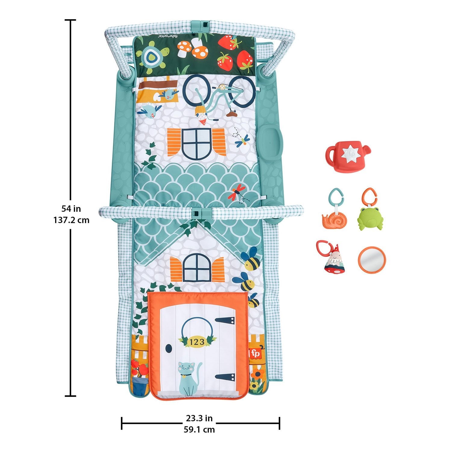 フィッシャープライス 3-in-1 クロール＆プレイ アクティビティジム 変形プレイマット