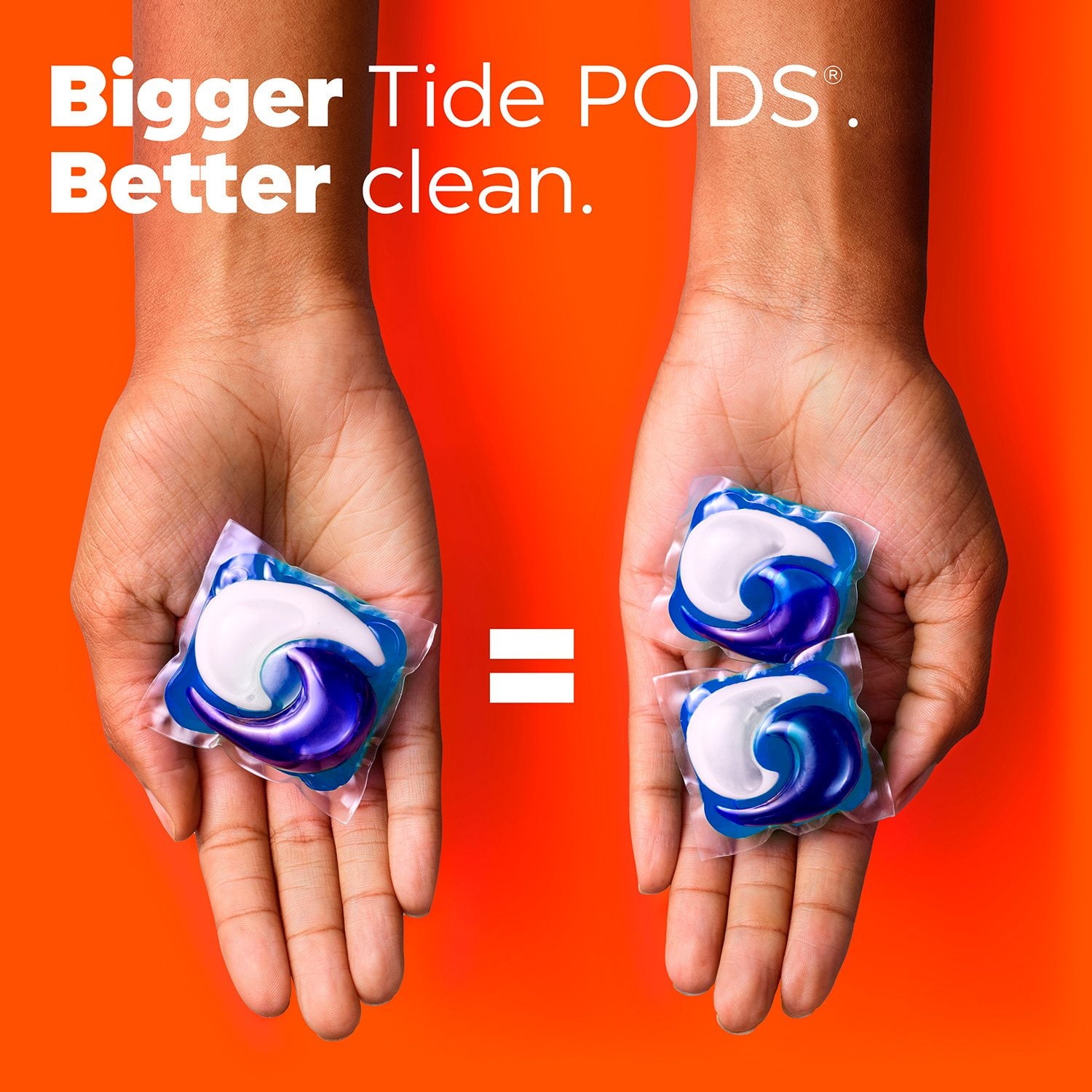 Tide Power PODS + Ultra OXI 洗濯洗剤パック、オリジナル、72 個入り。