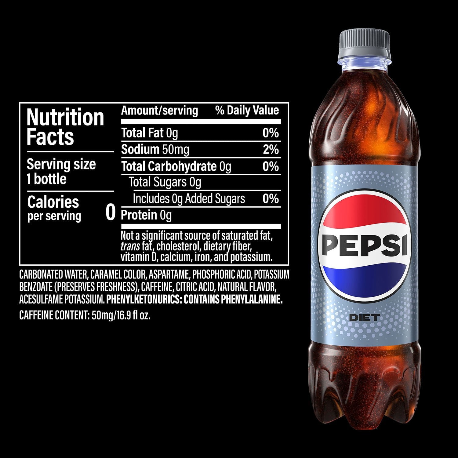 다이어트 펩시, 16.9fl oz, 24팩