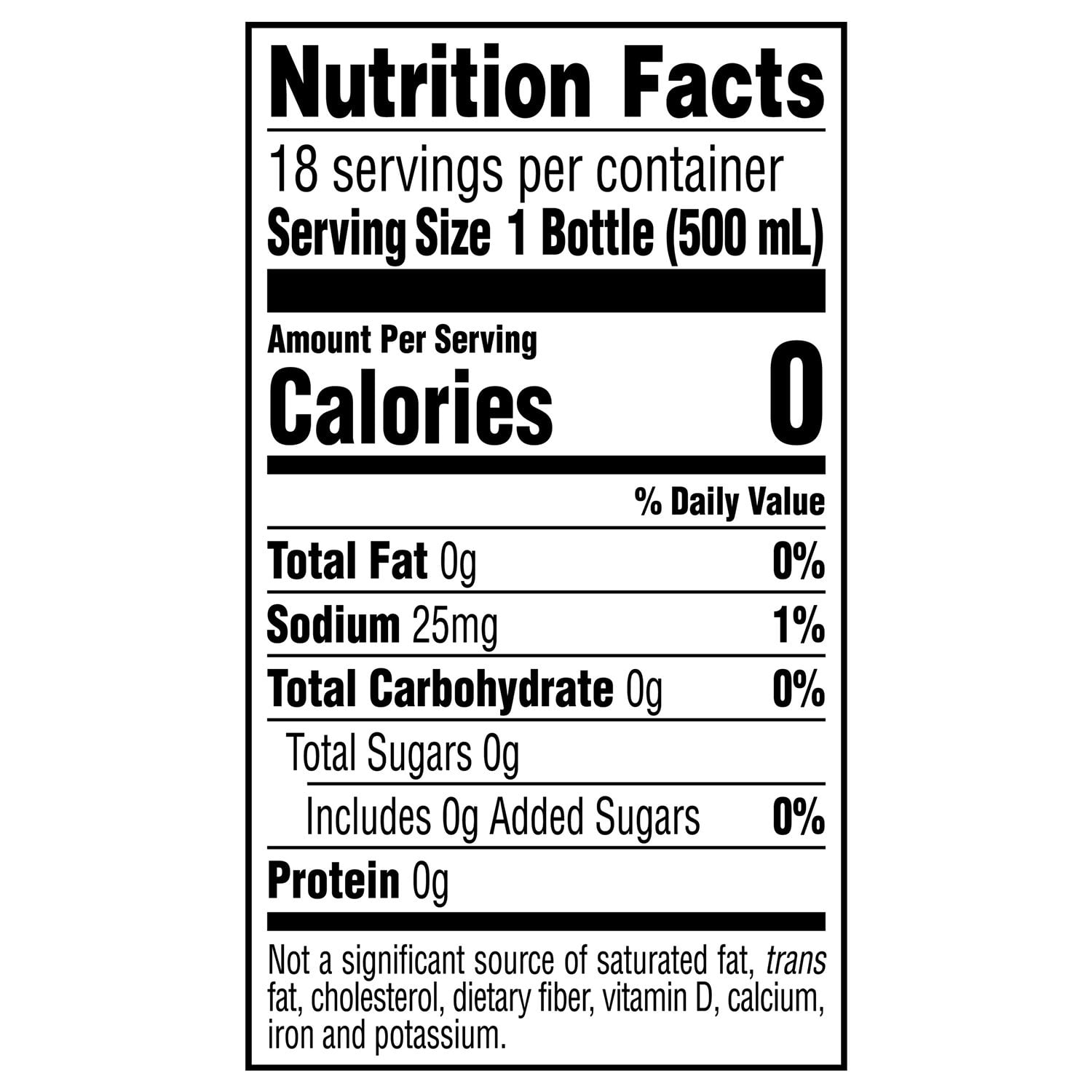 ゴールドピークティー ゼロシュガー スイートティー 16.9 液量オンス、18 個入り。