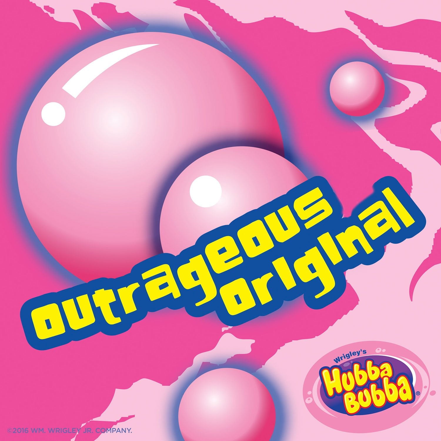 Hubba Bubba オリジナル バブルガム、18 個入り。