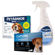 PetArmor Plus Capstar ノミ・ダニ駆除剤 バンドル (中型犬用、3 か月分、23 ～ 44 ポンド)