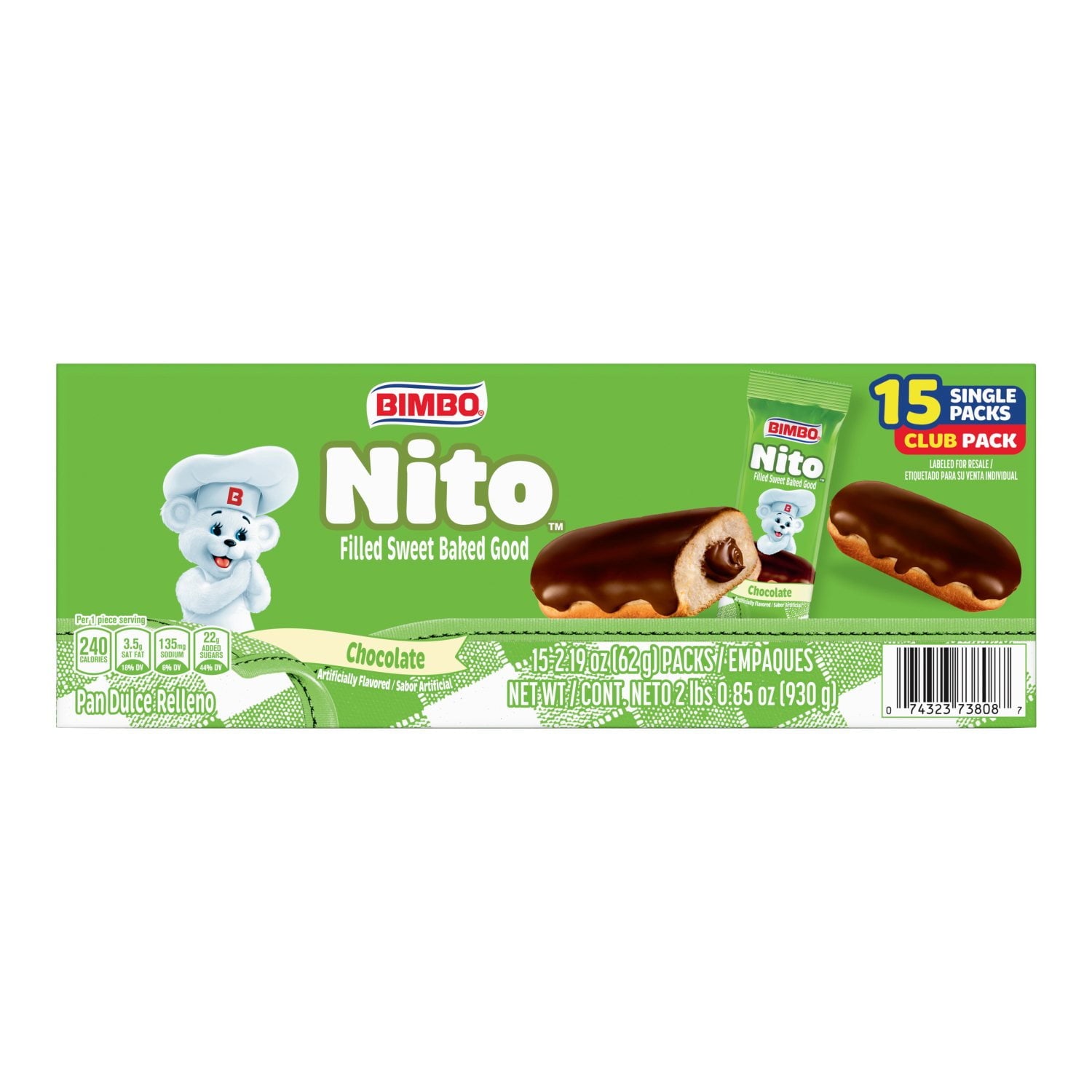 Bimbo Nito、2.19オンス、15個入り。