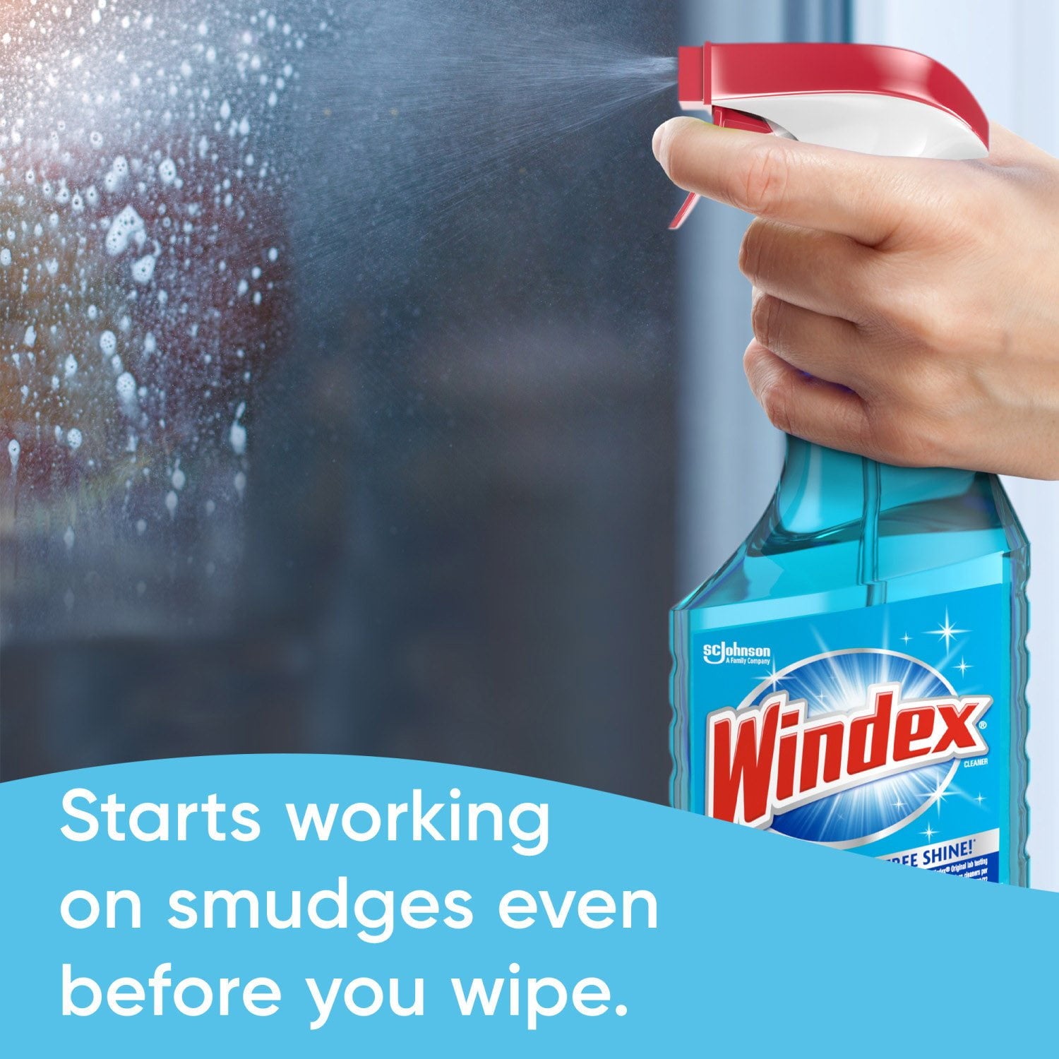 Windex オリジナルガラスクリーナー、スプレーボトル1本 + 詰め替え用128液量オンス