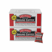 100% アラビカ挽きコーヒー計量済みパウチ、126 個入り。