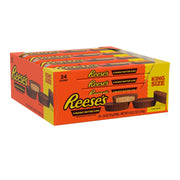 REESE'S ミルクチョコレートピーナッツバターカップ、キングサイズ、2.8 オンス、24 個入り。