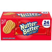 ナッツバター ピーナッツバター サンドイッチ クッキー、24 個入り。