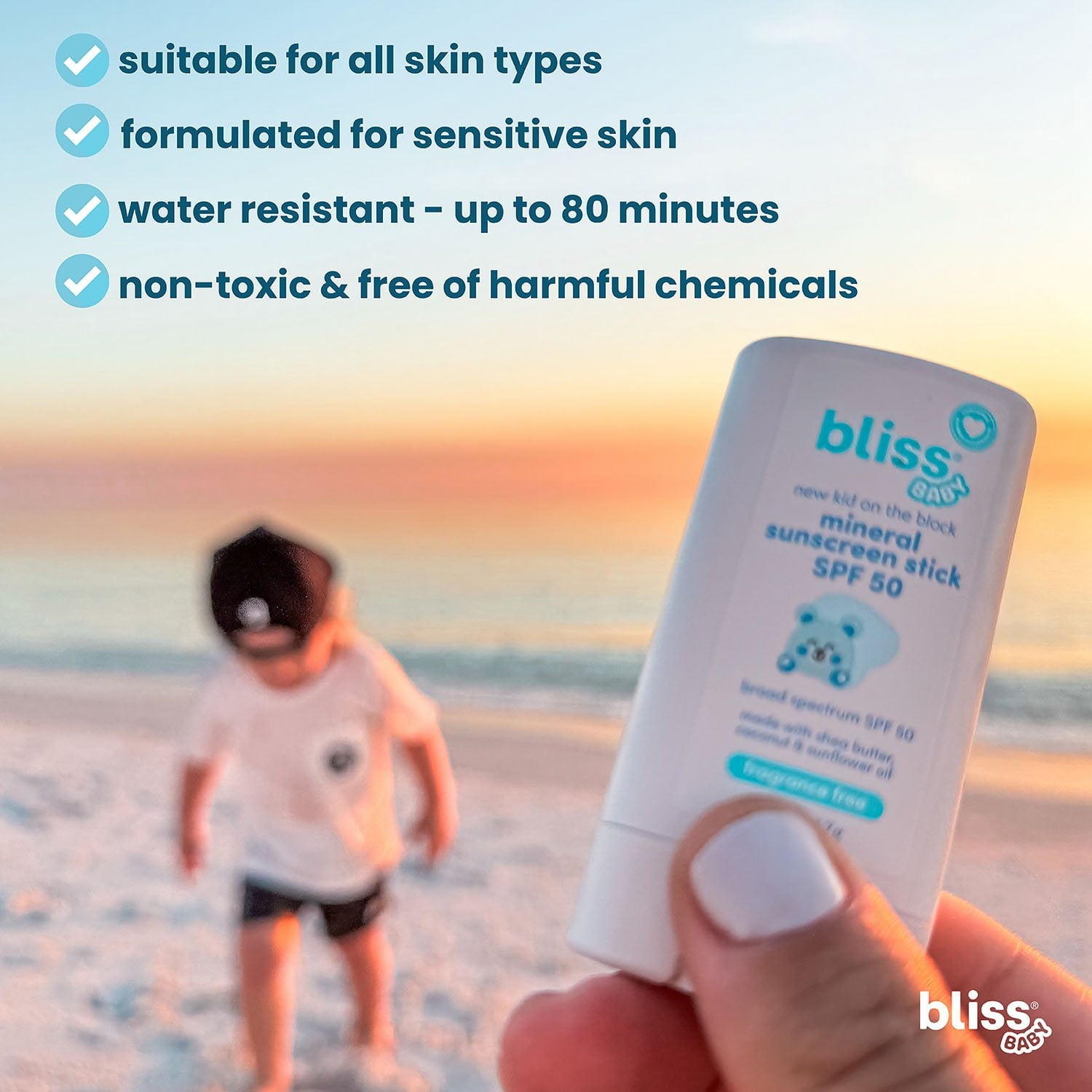 ブリス ベビー ミネラルローション＆スティック SPF50 日焼け止めセット