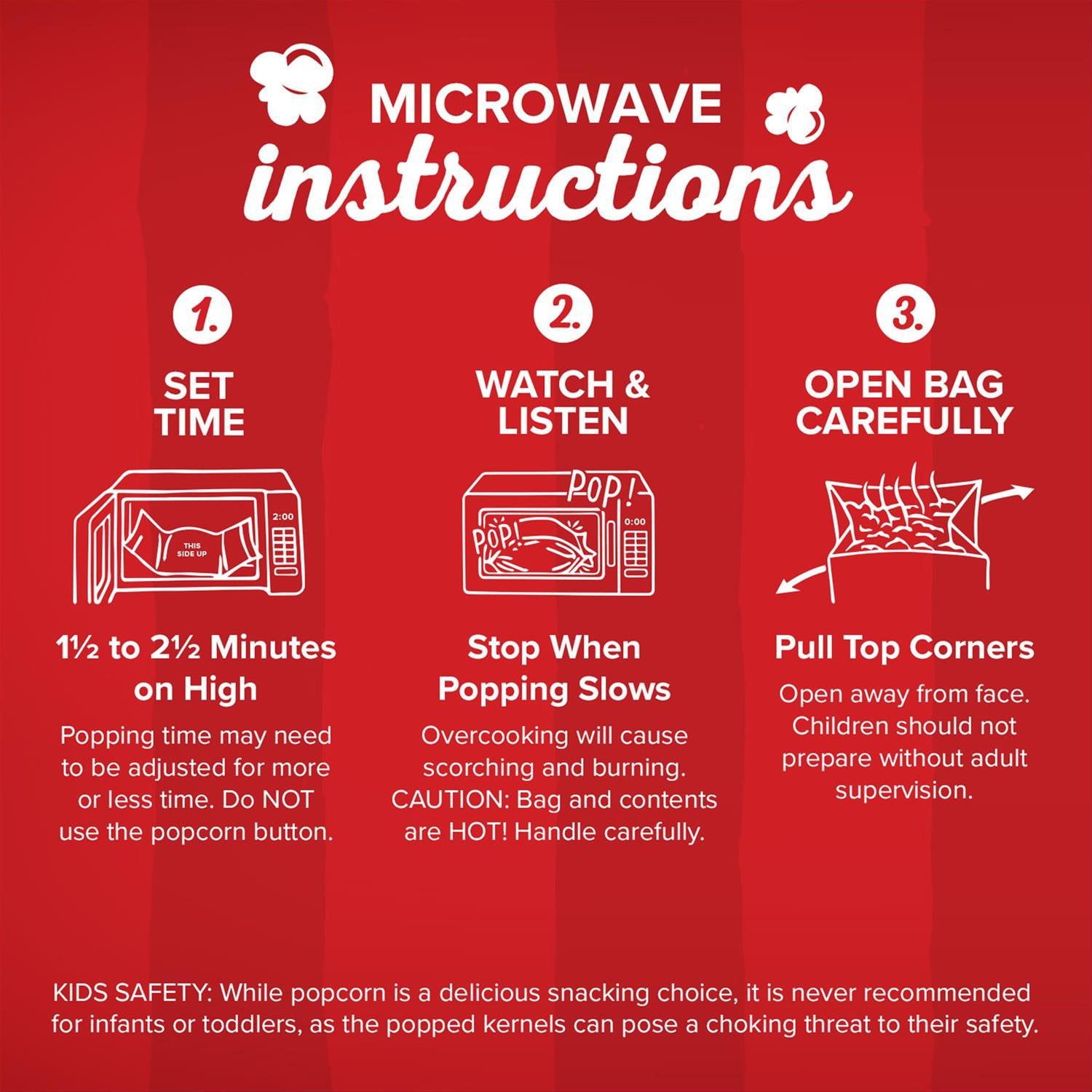 Orville Redenbacher のムービーバター電子レンジポップコーン、ミニバッグ、1.5 オンス、36 個入り。