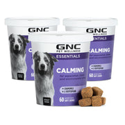 GNC ペット、ベーコン風味、落ち着くソフトチュー犬用サプリメント、180 個。