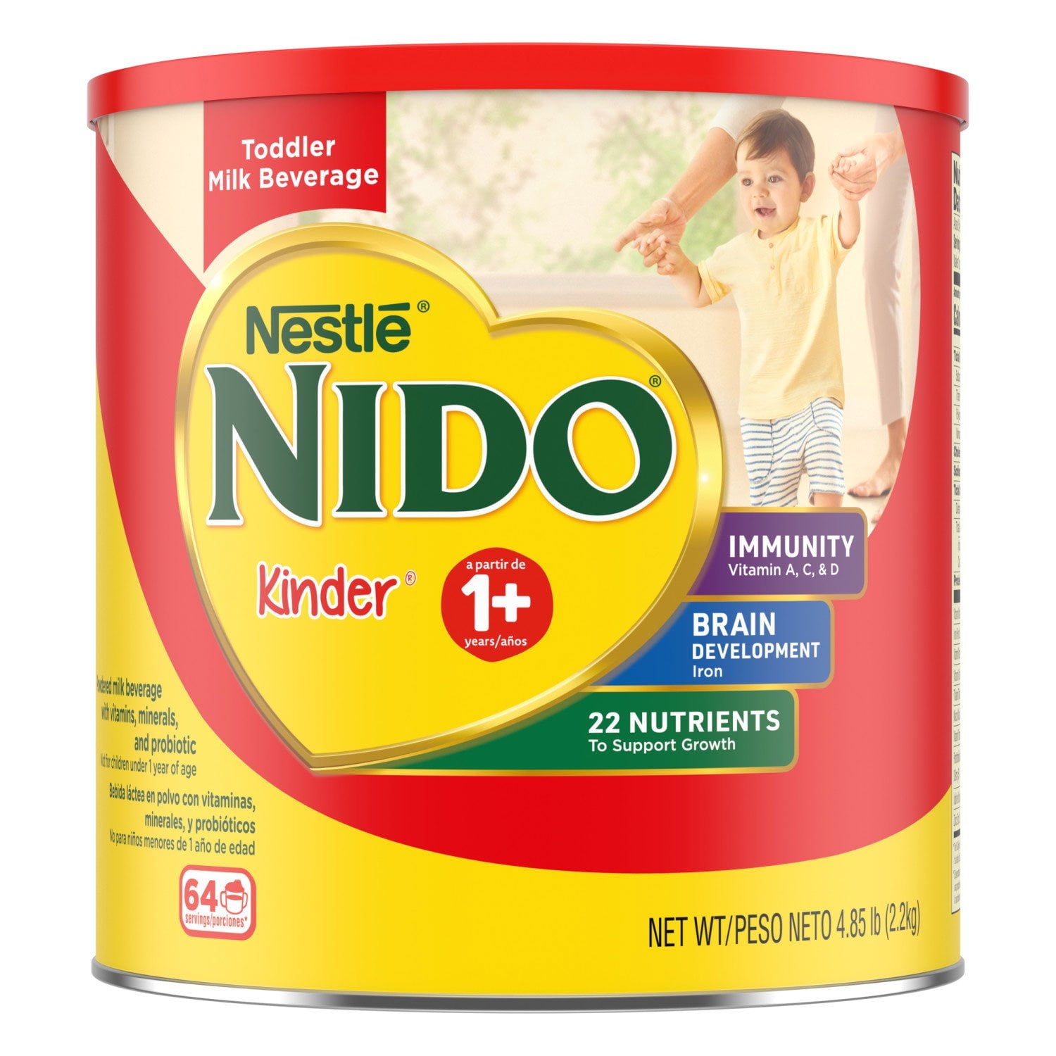 ネスレ NIDO 1+ 幼児用ミルク飲料、4.85 ポンド。