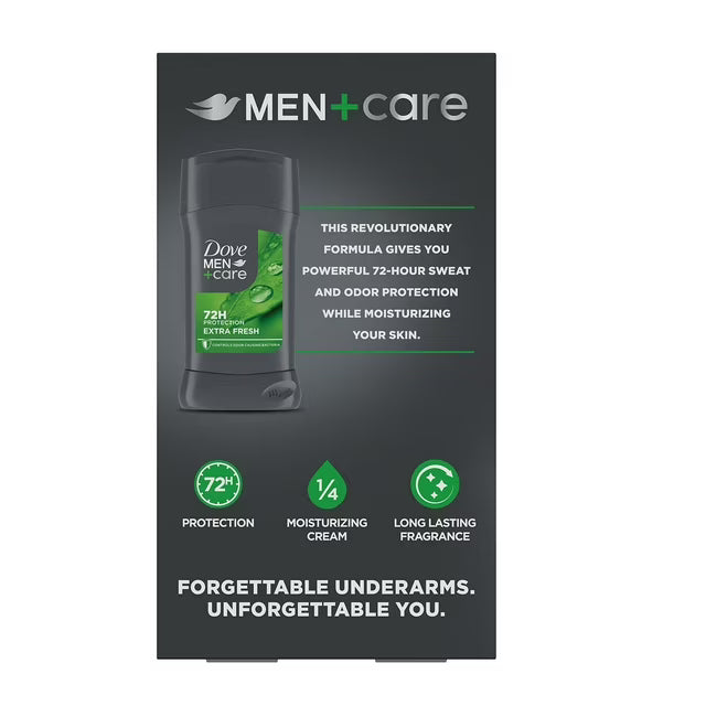 도브 맨케어 안티퍼스피런트 데오드란트 엑스트라 프레시 2.7 oz., 4 pk. – 남성용 데일리 케어에 적합한 타입으로 상쾌한 향과 깔끔한 사용감