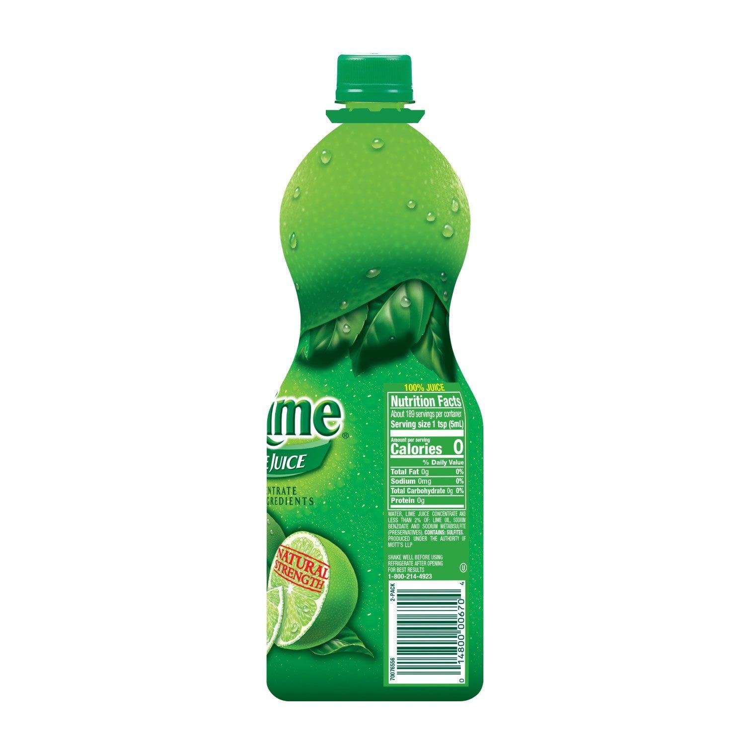 리얼라임 100% 라임 주스 32 fl. oz × 2 – 요리·음료용 라임 주스