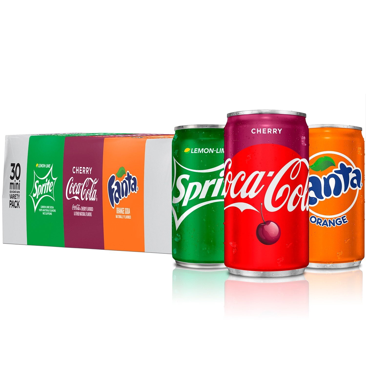 코카콜라 플레이버 미니캔 버라이어티 팩, 7.5fl oz, 30팩