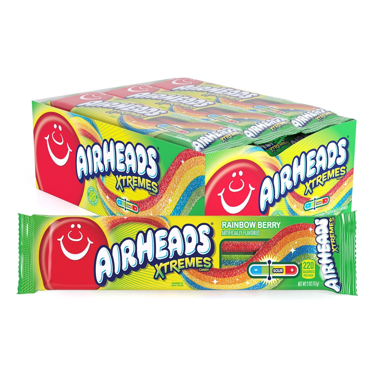 Airheads Xtremes、2オンス、18個入り。