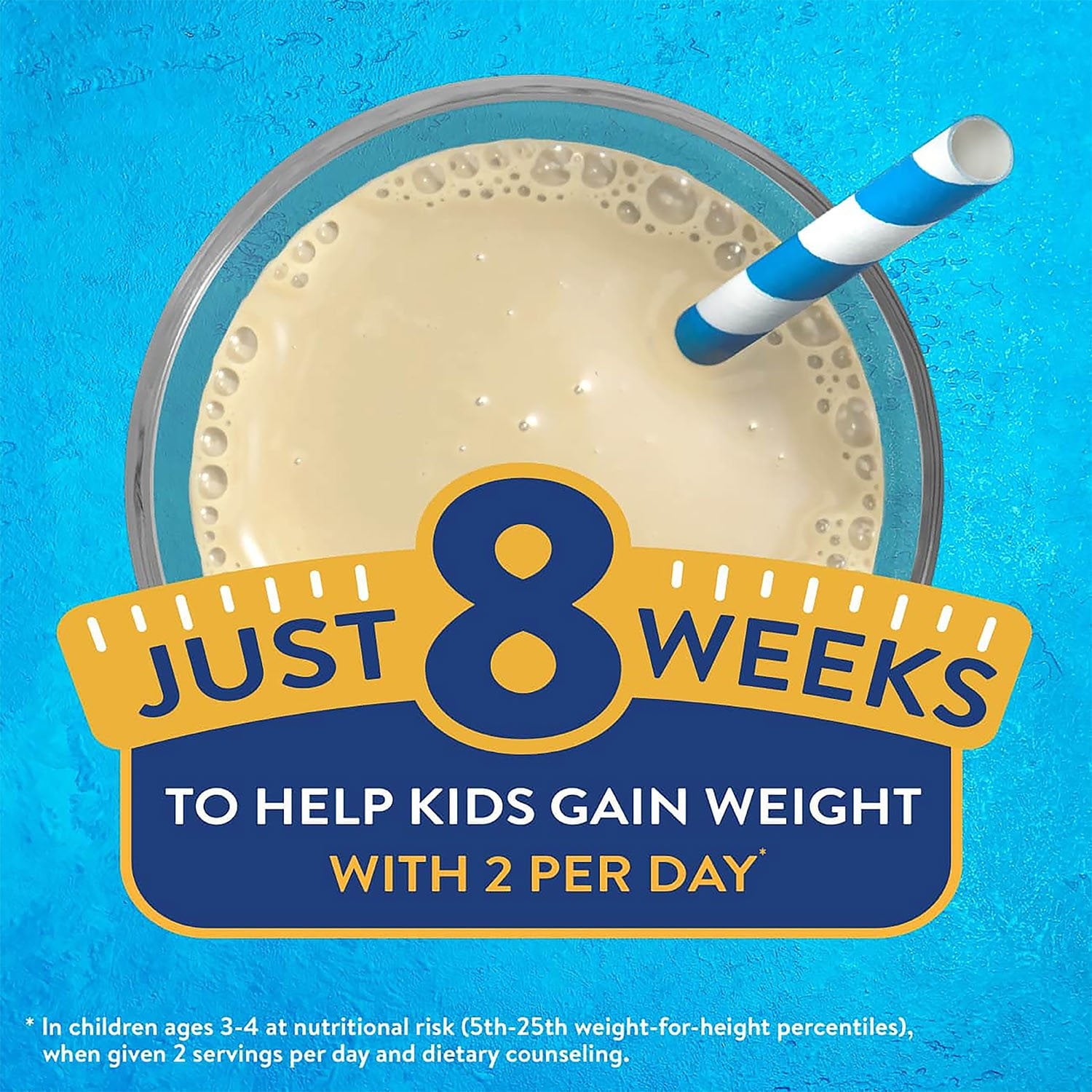PediaSure Grow and Gain 子供用繊維入り栄養シェイク、バニラ、8 液量オンス、24 パック。