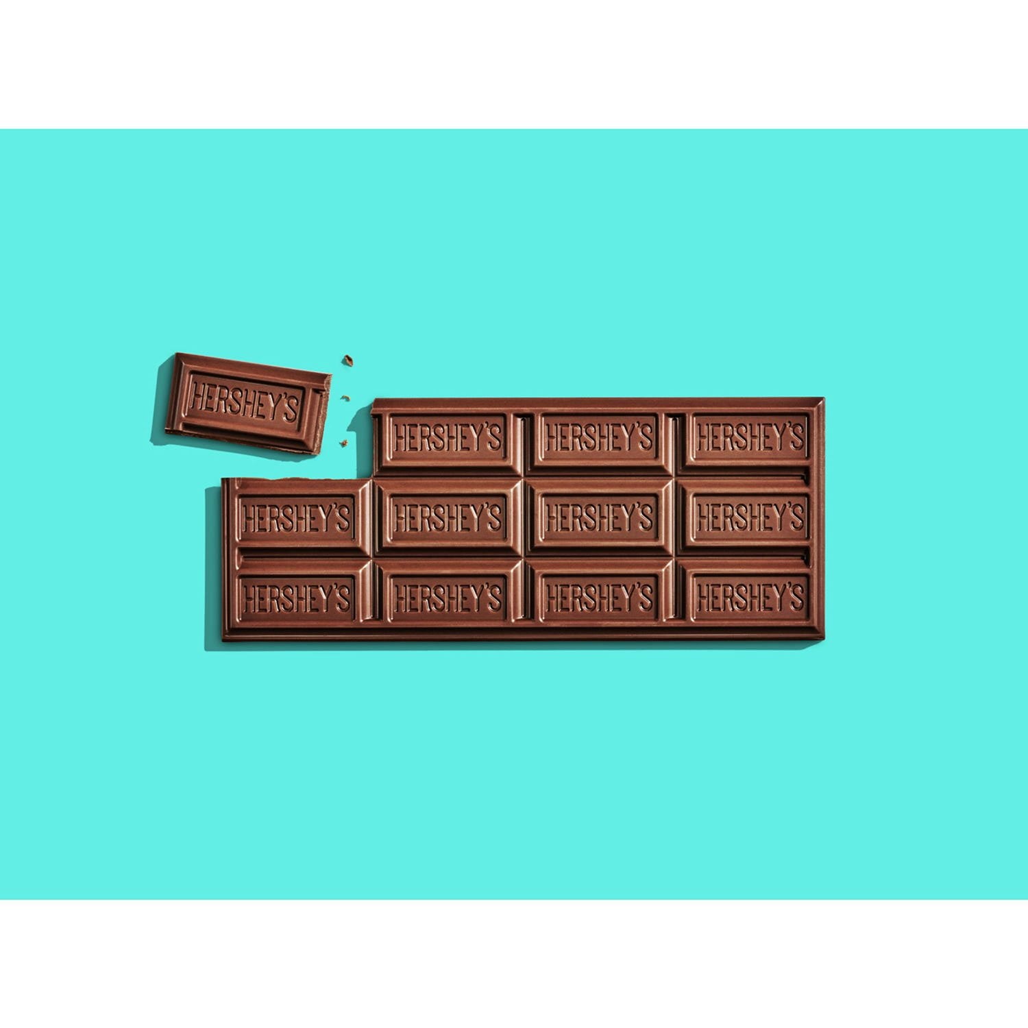 HERSHEY'S ミルクチョコレートキャンディーバー、1.55 オンス、36 個入り。
